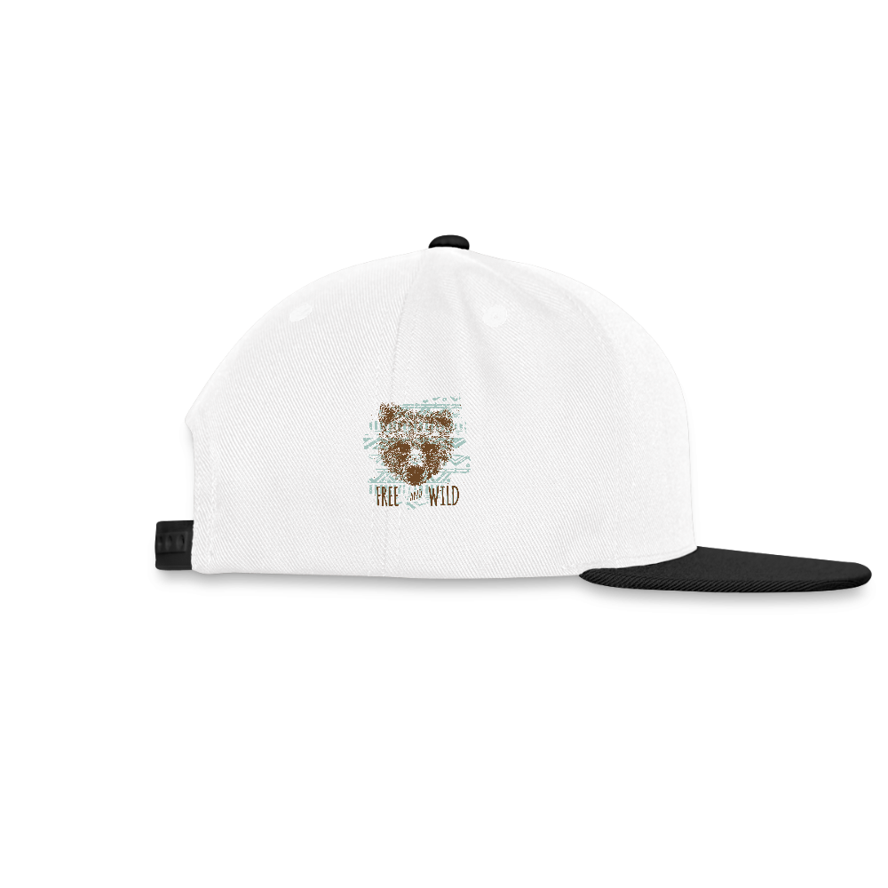 Snapback cap - wit/zwart