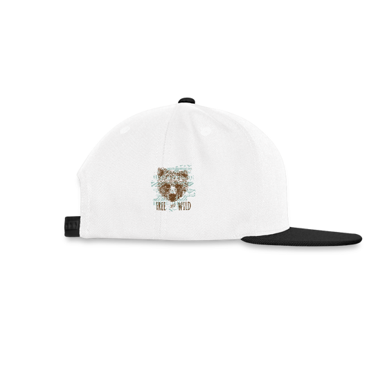 Snapback cap - wit/zwart