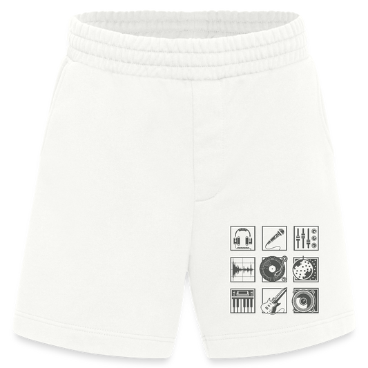 Heavyweight organic shorts made in EU - OFF WHITE