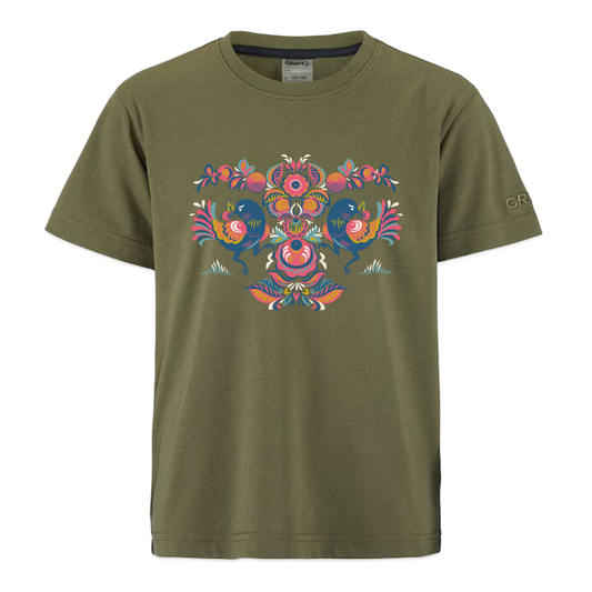 CRAFT Community 2.0 kinder-T-shirt - mosgroen