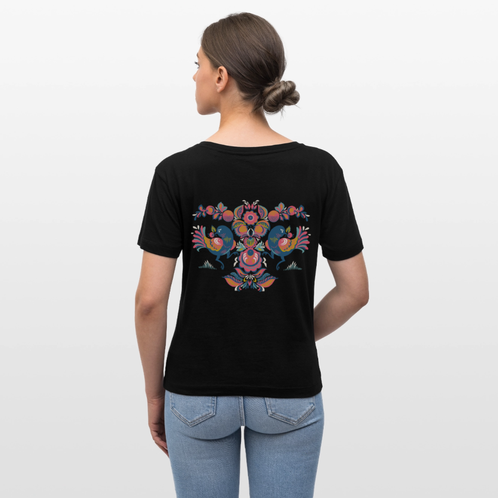 Stanley/Stella Relaxed vrouwen bio-T-shirt met ronde hals SERENA - zwart
