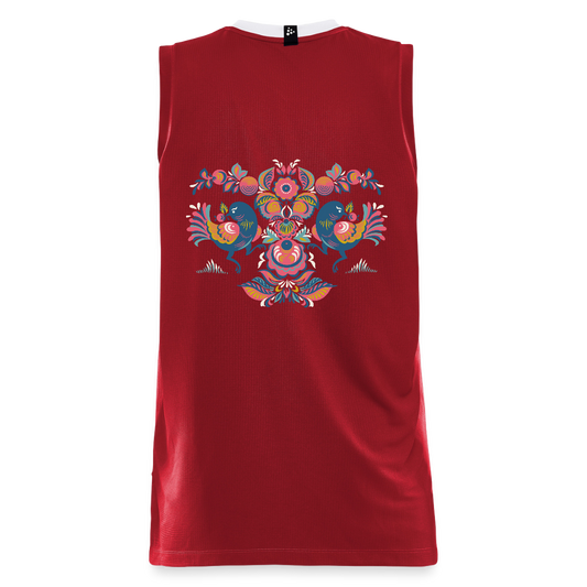 CRAFT Progress kinder-basketbalshirt - donkerrood