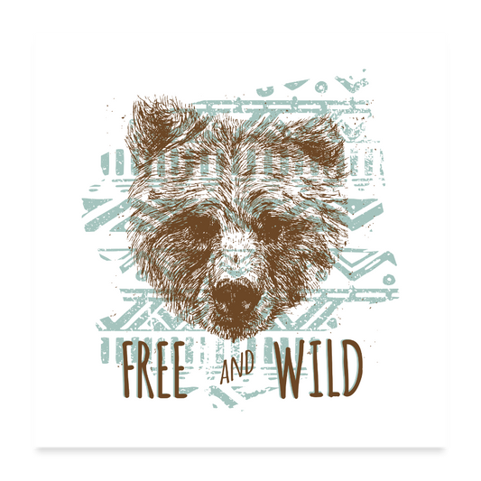 Poster 60x60 cm - wit