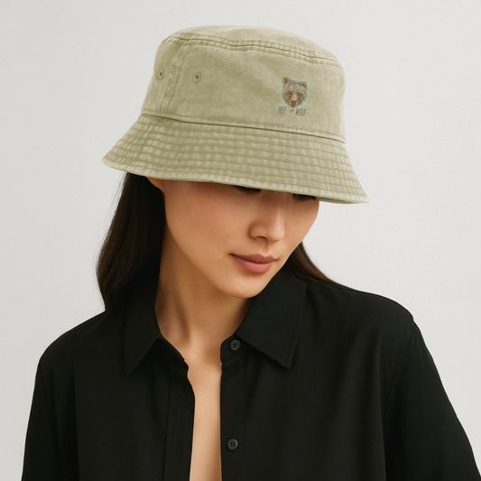 Vintage vissershoed - vintage beige