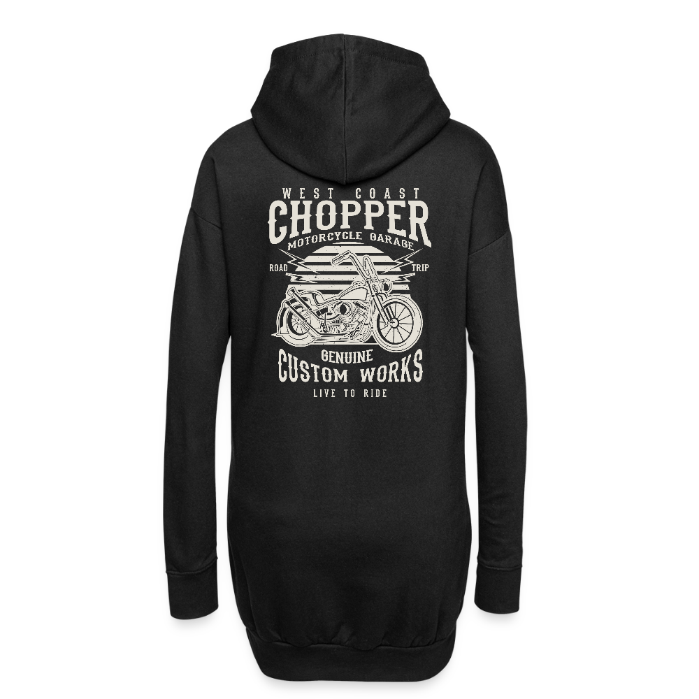 Hoodiejurk - zwart