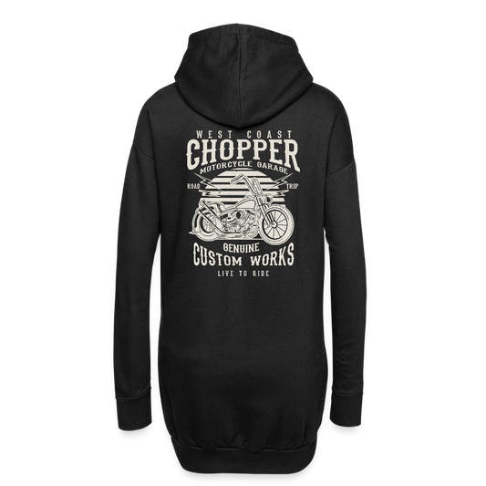 Hoodiejurk - zwart