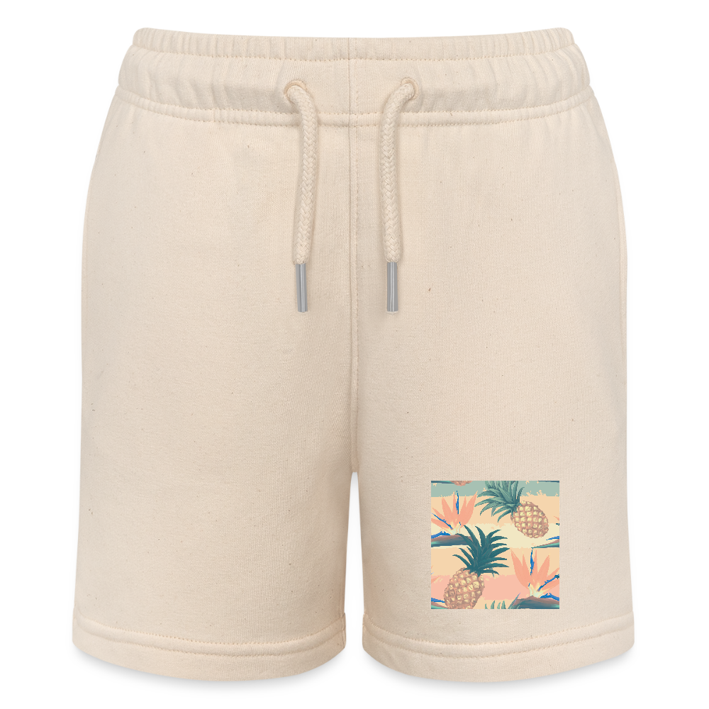 Stanley/Stella teenager bio-joggingshorts MINI BOLTER - witgrijs