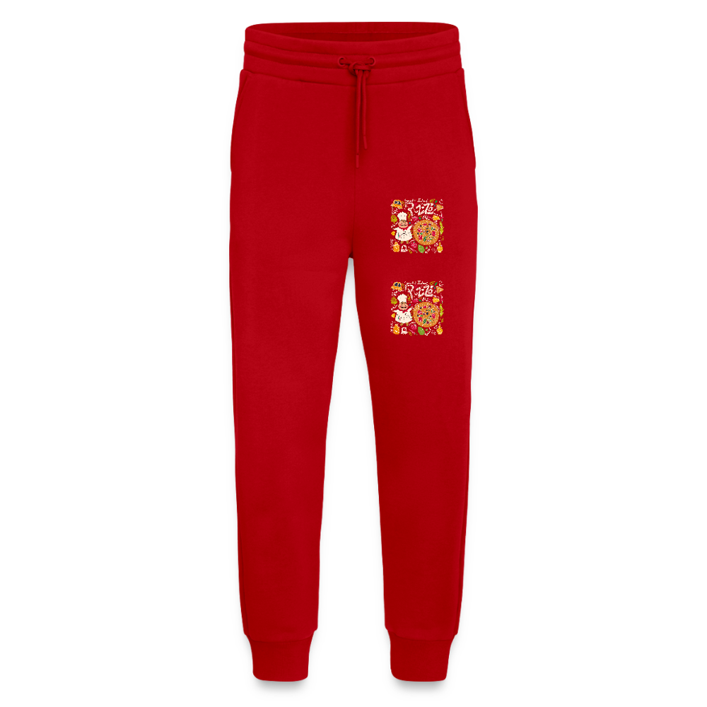 Organic relaxed joggingbroek made in EU - rood