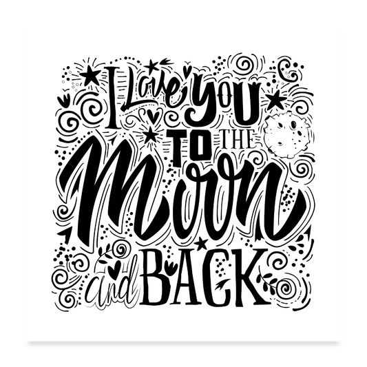 Poster 60x60 cm - wit