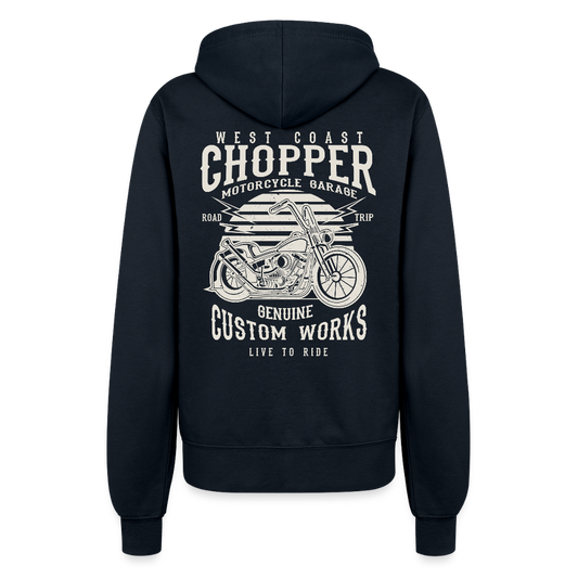 Vrouwen ziphoodie - navy
