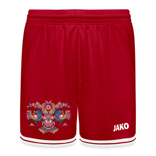 JAKO Kinderbasketbalshort Center 2.0 - rood/wit