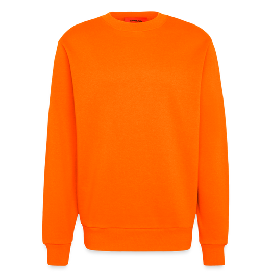 Organic relaxed crewneck made in EU - SUNSET ORANGE