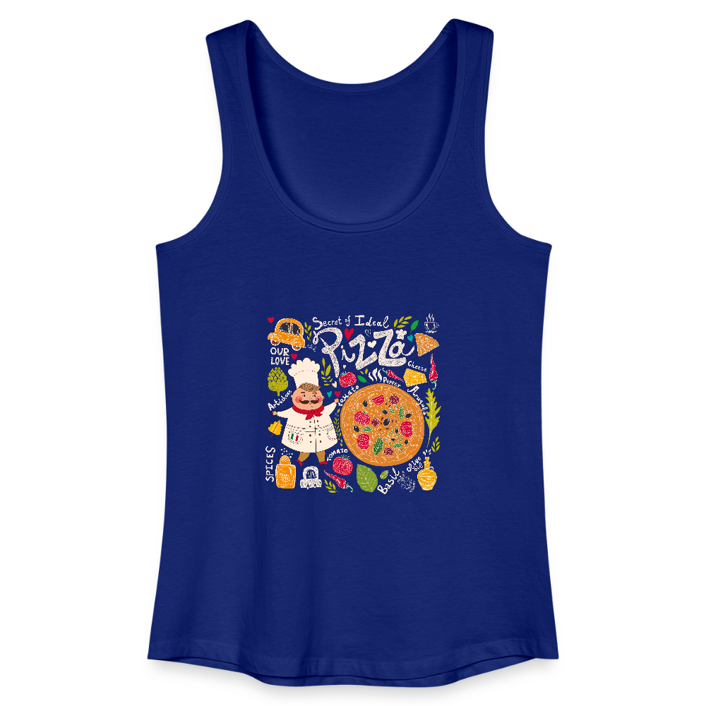 Vrouwen bio tanktop - koningsblauw