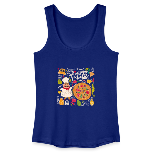 Vrouwen bio tanktop - koningsblauw