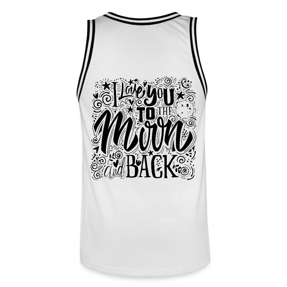 Mannen basketbal shirt - wit/zwart