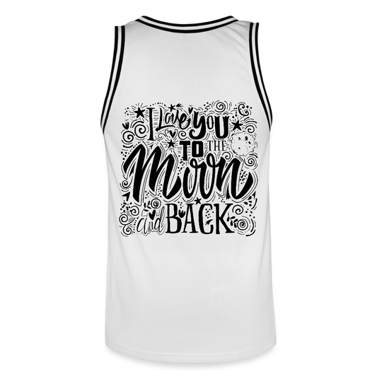 Mannen basketbal shirt - wit/zwart