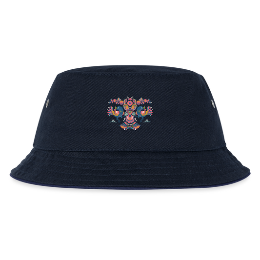 Kinder bucket hat - navy/navy