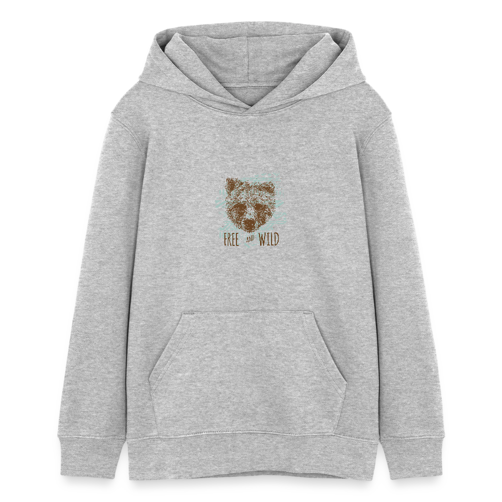 Stanley/Stella Tiener bio-hoodie Mini Cruiser - grijs gemêleerd