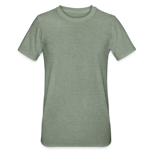Unisex Polycotton T-shirt - legergroen gemêleerd