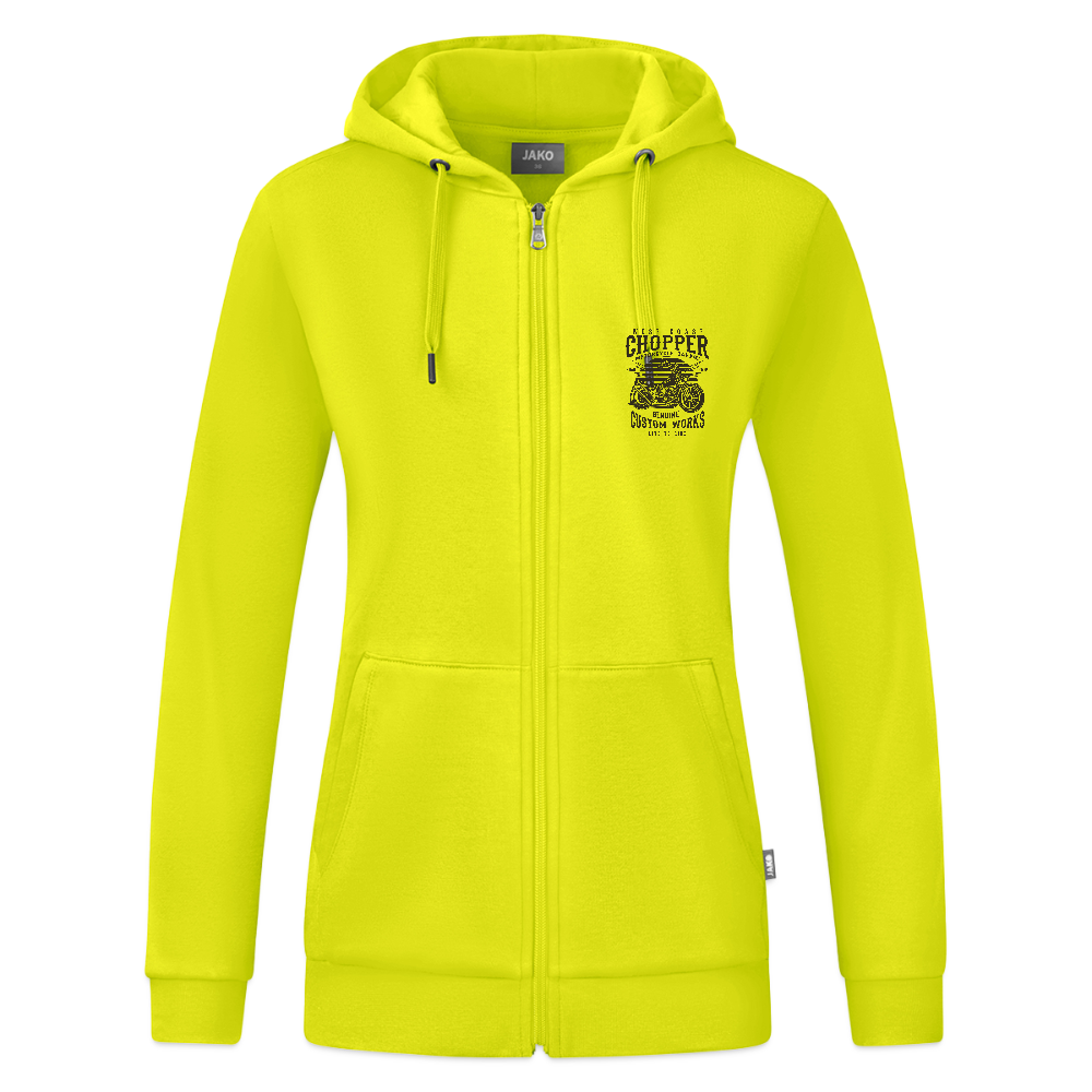 JAKO Vrouwen ziphoodie Organic - limegroen