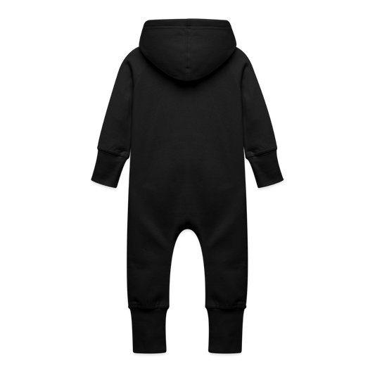 Baby bio sweat kruippakje met capuchon - zwart