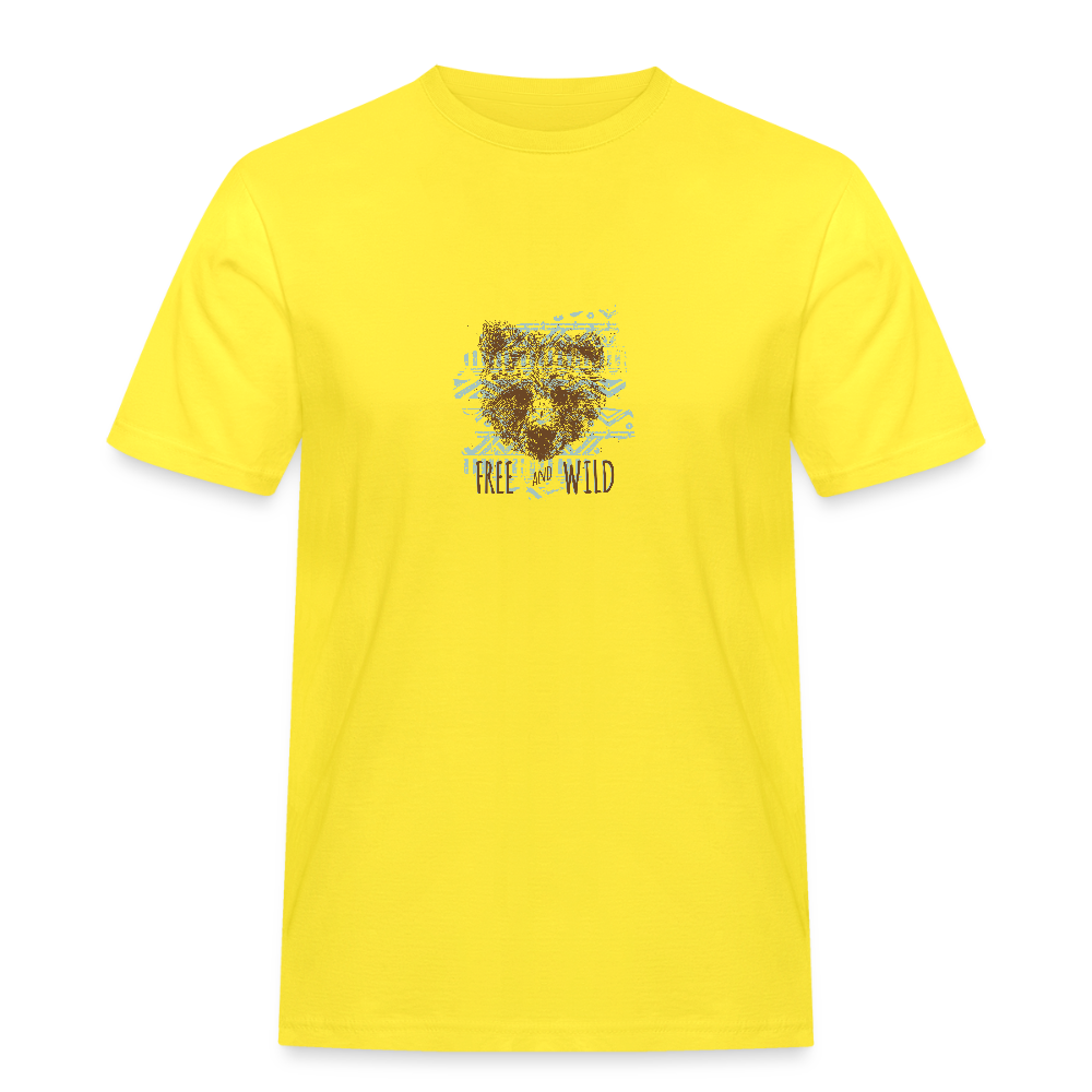 Mannen Workwear T-shirt - geel