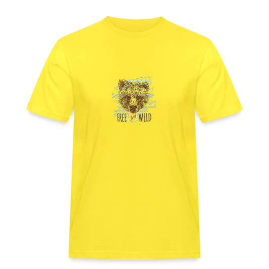 Mannen Workwear T-shirt - geel