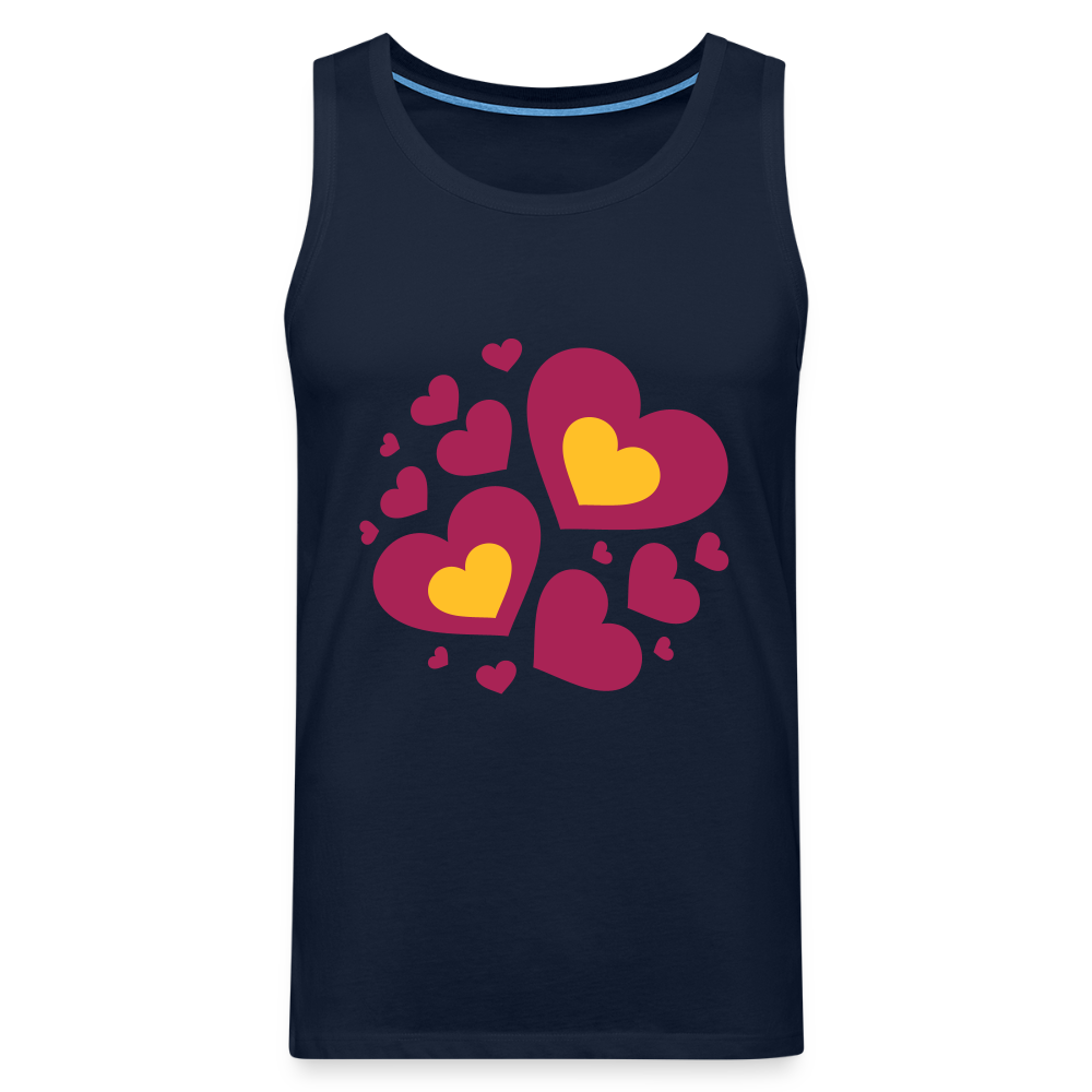 Mannen Premium tank top - navy