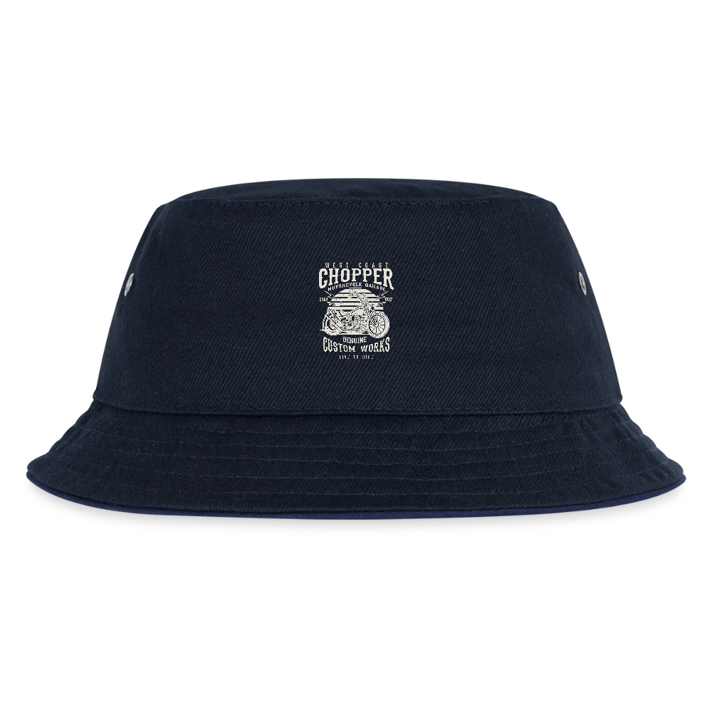 Kinder bucket hat - navy/navy