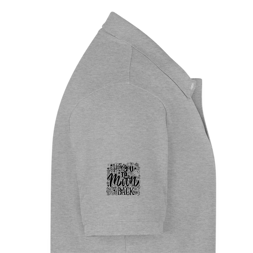 Mannen Premium Bio Poloshirt - grijs gemêleerd