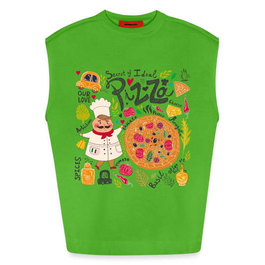 Heavyweight oversized organic tanktop made in EU - Apple Neon
