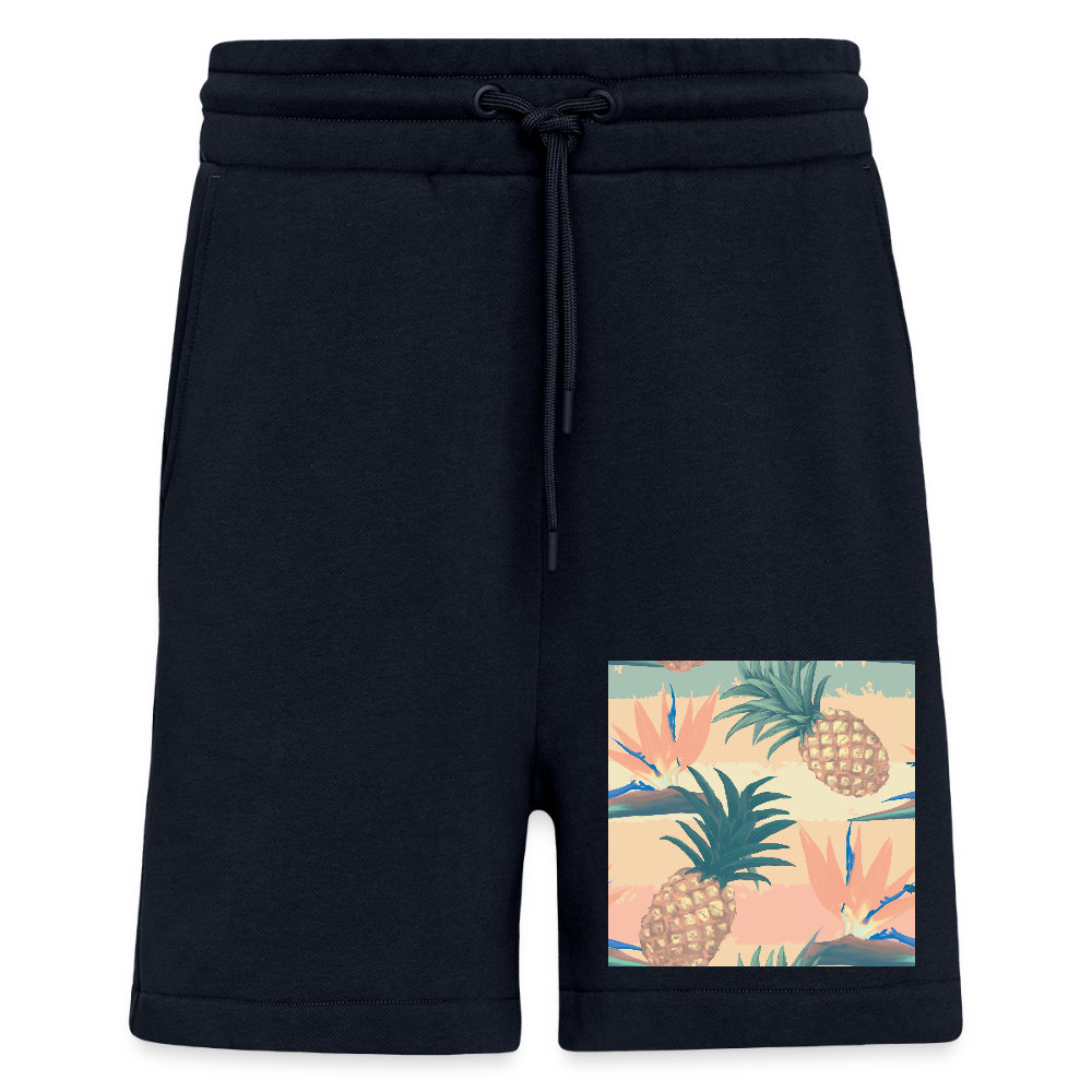 Organic relaxed shorts made in EU - DARK NAVY