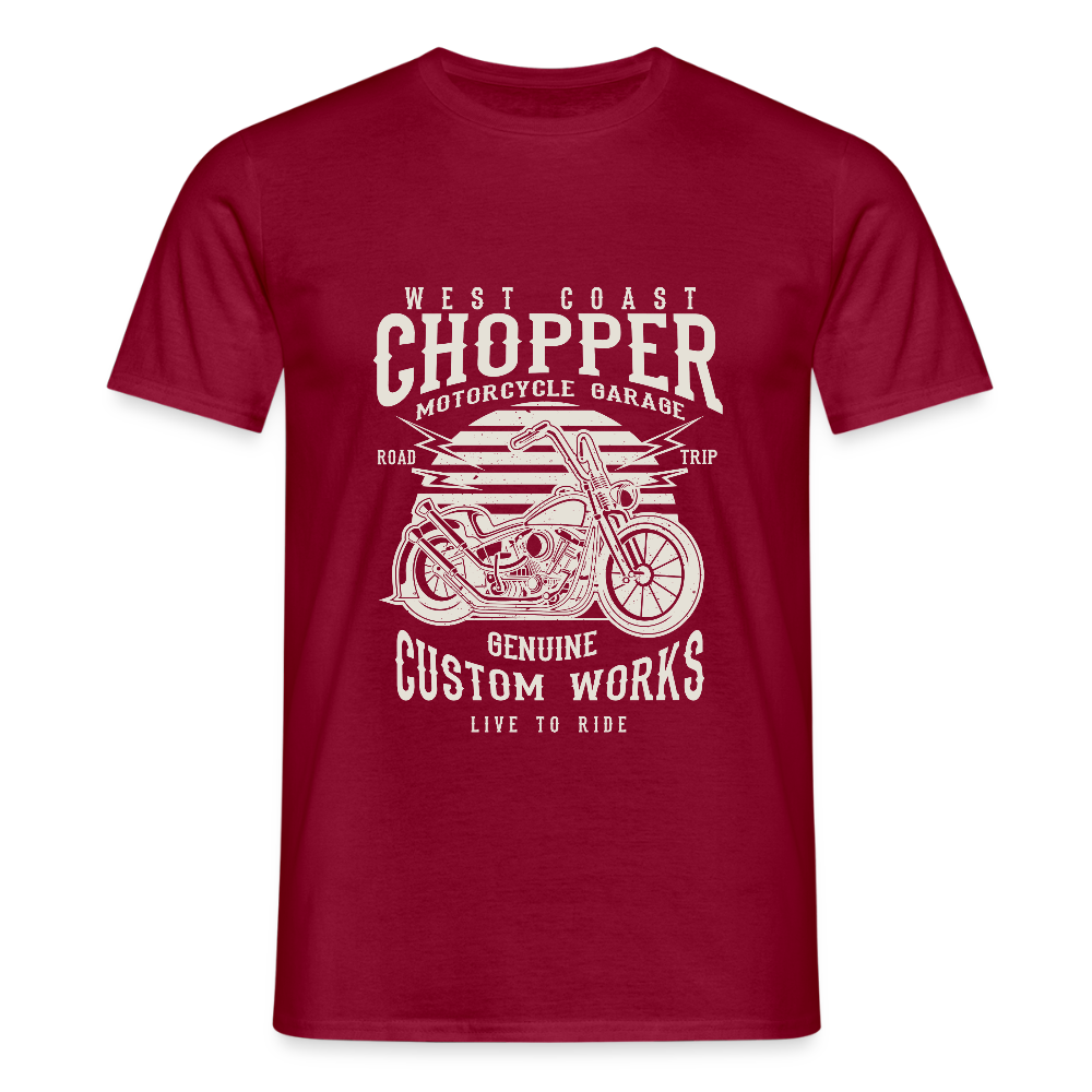 Mannen T-shirt - steenrood