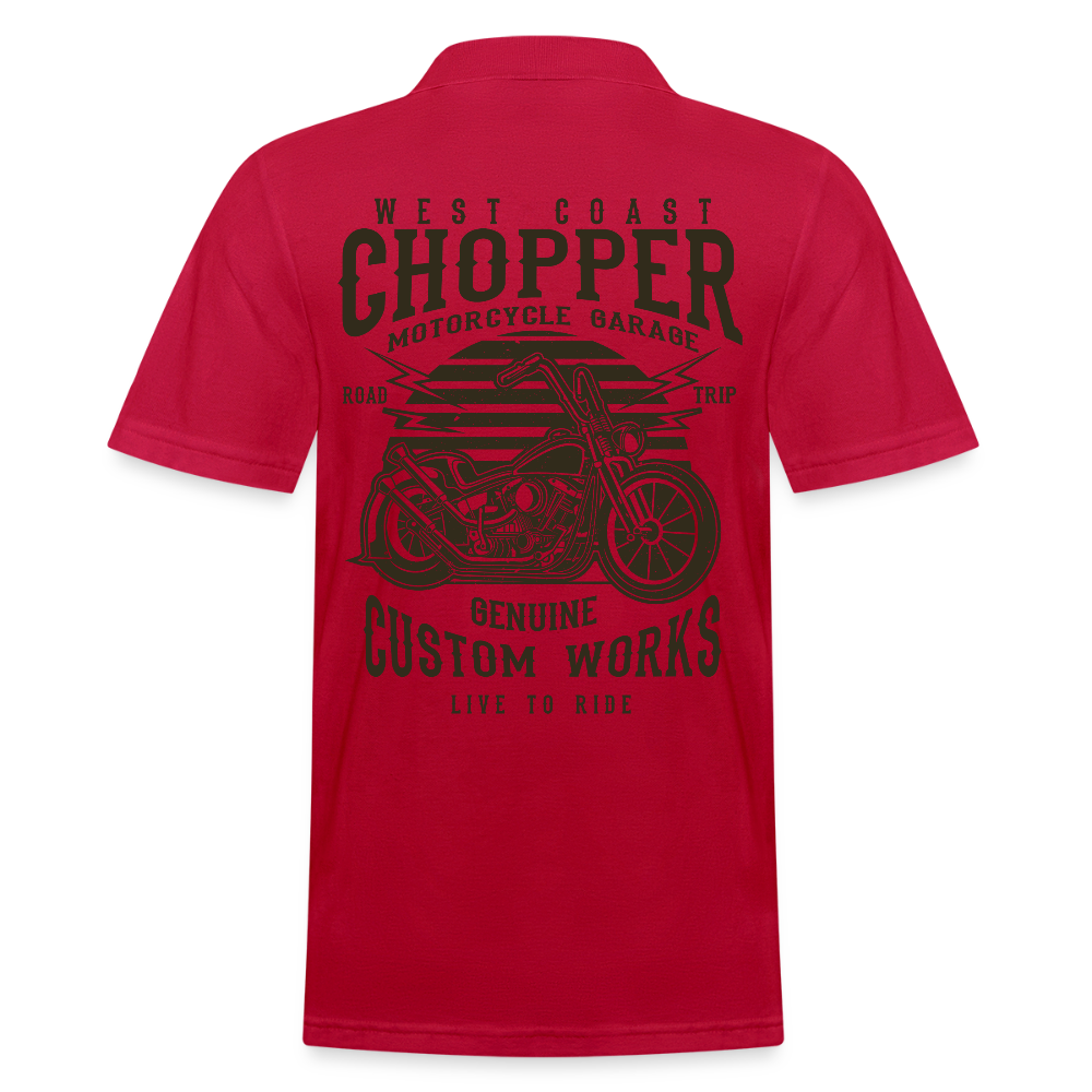 Mannen poloshirt - cherry red