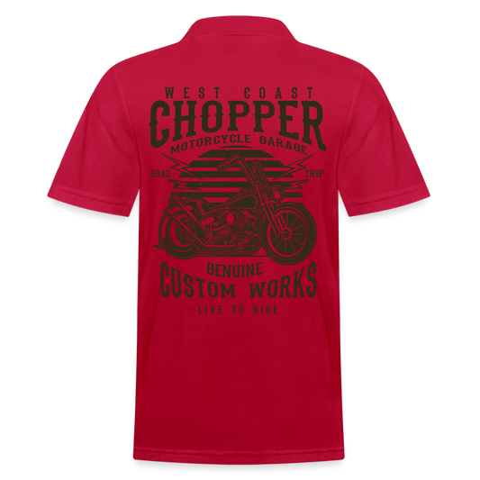 Mannen poloshirt - cherry red