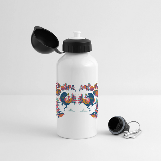 Drinkfles met verschillende sluitingen - wit