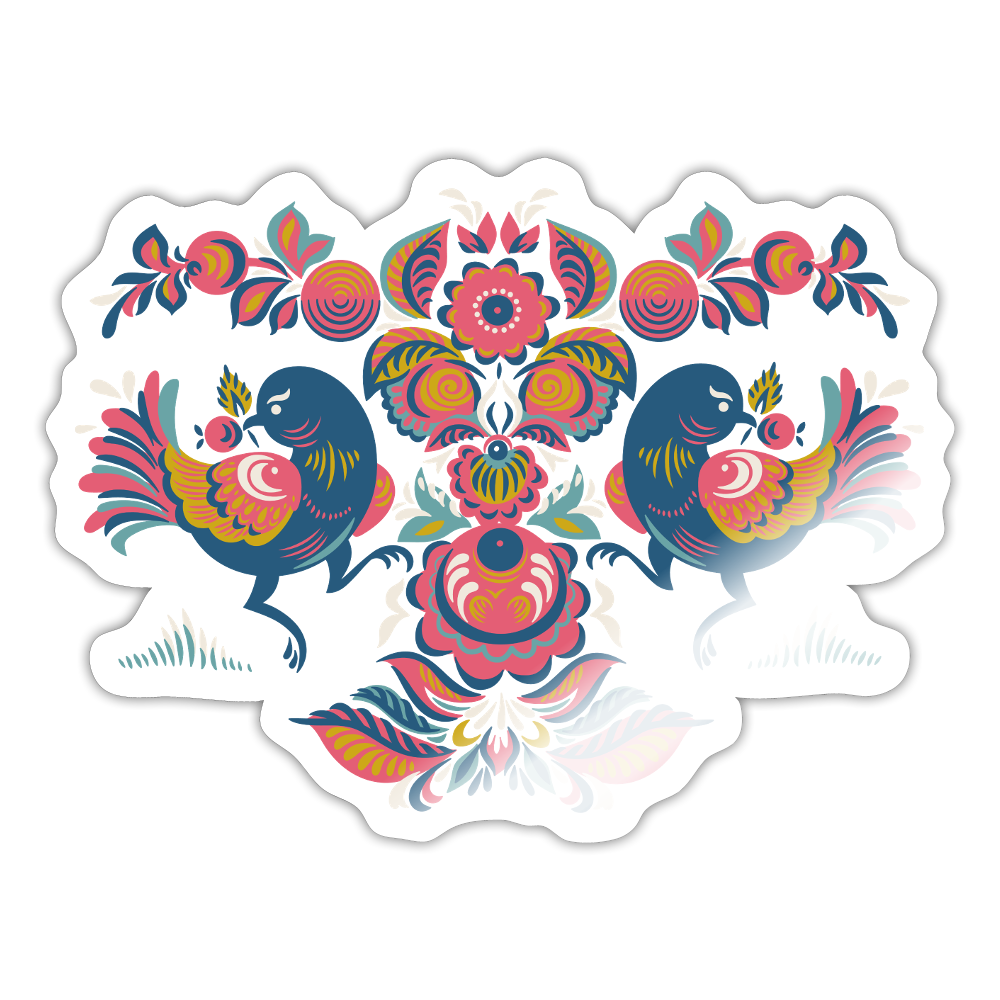 Sticker - glanzend wit