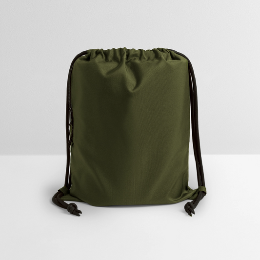 Gymtas van gerecycled materiaal - military green