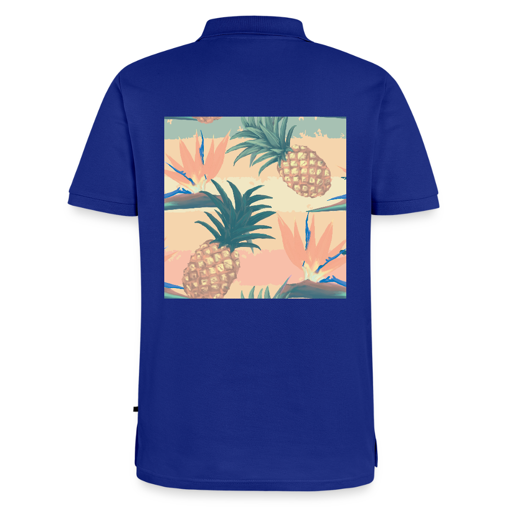 Mannen Premium Bio Poloshirt - koningsblauw