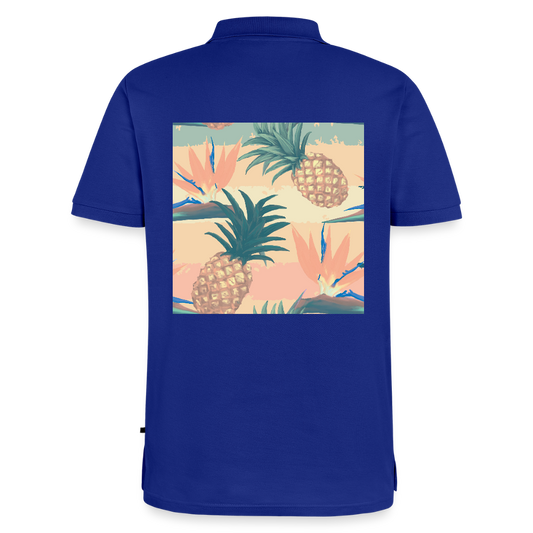 Mannen Premium Bio Poloshirt - koningsblauw