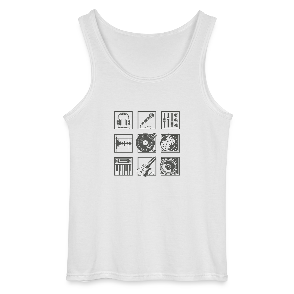 Gildan mannen tanktop - wit