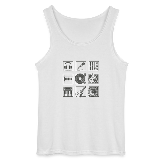 Gildan mannen tanktop - wit