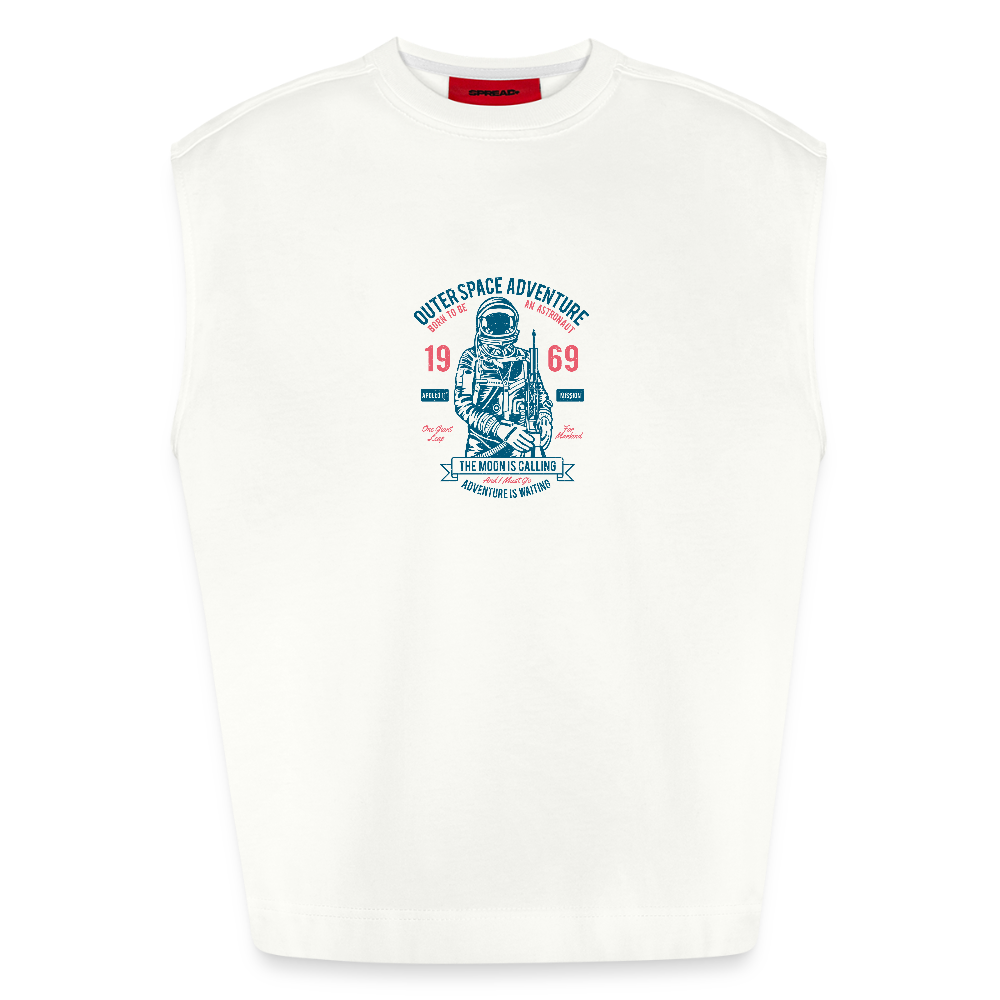 Heavyweight oversized organic tanktop made in EU Unisex - OFF WHITE