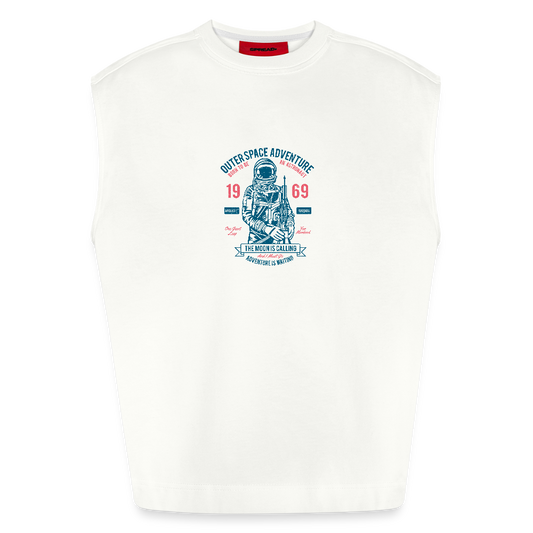 Heavyweight oversized organic tanktop made in EU Unisex - OFF WHITE
