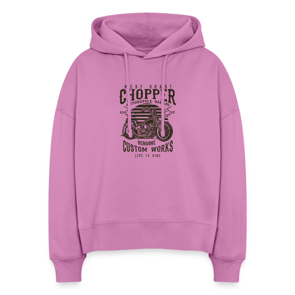 Stanley/Stella Vrouwen boxy bio hoodie Nora - Roze