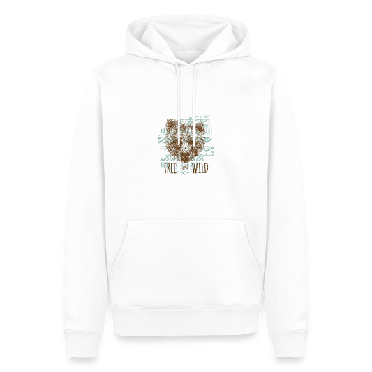 Mannen Premium hoodie - wit