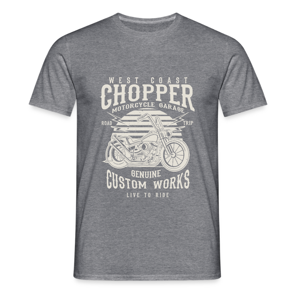 Mannen T-shirt - grafiet gemêleerd