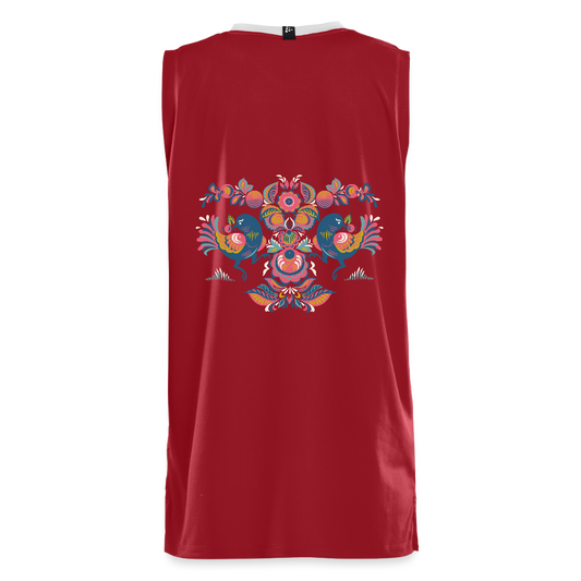 CRAFT Progress teenager basketbalshirt - donkerrood