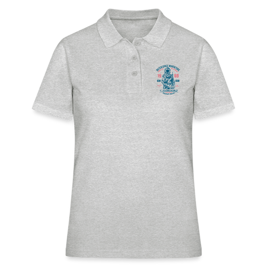 Women's Polo Shirt - grijs gemêleerd