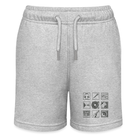 Stanley/Stella teenager bio-joggingshorts MINI BOLTER - grijs gemêleerd